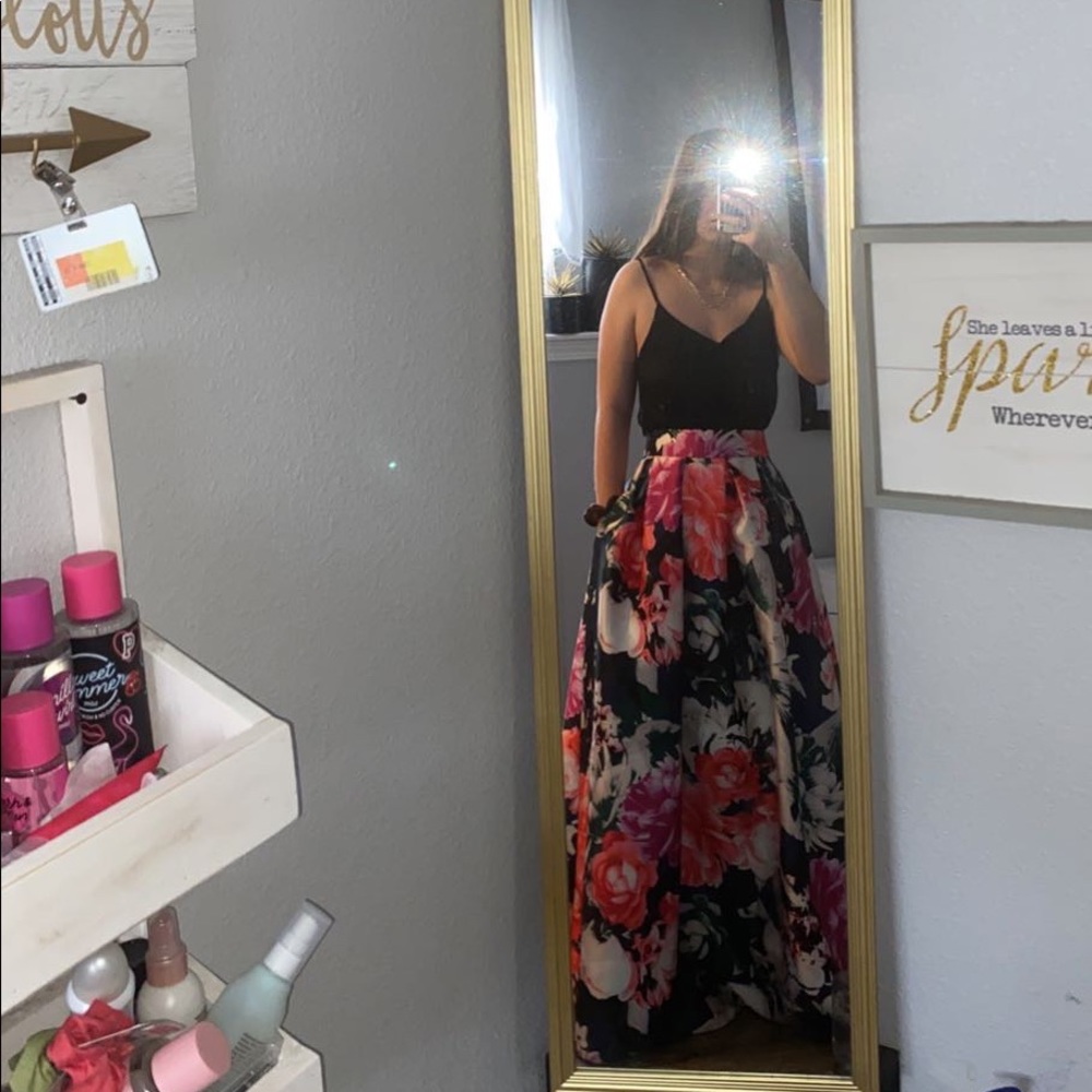 Floral Prom Dress Skirt